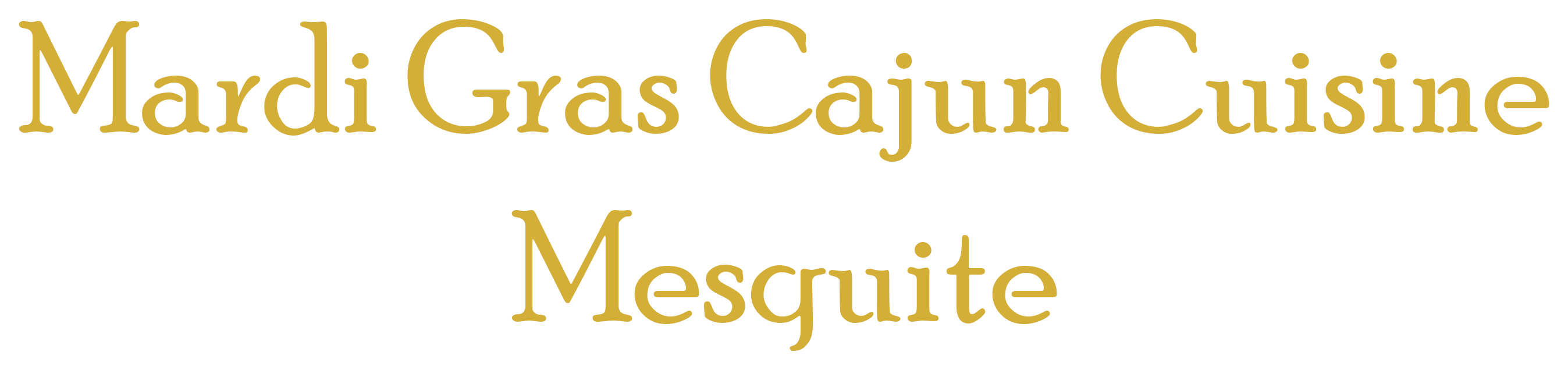 Mardi Gras Cajun Cuisine Logo