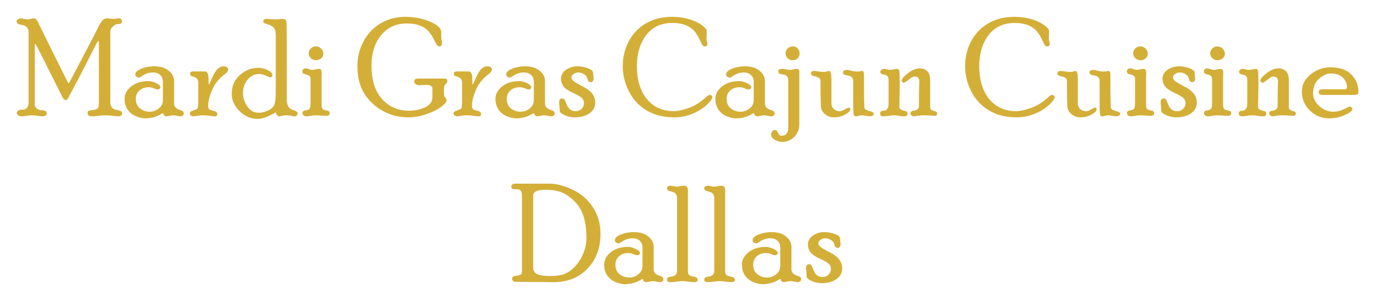 Mardi Gras Cajun Cuisine Logo